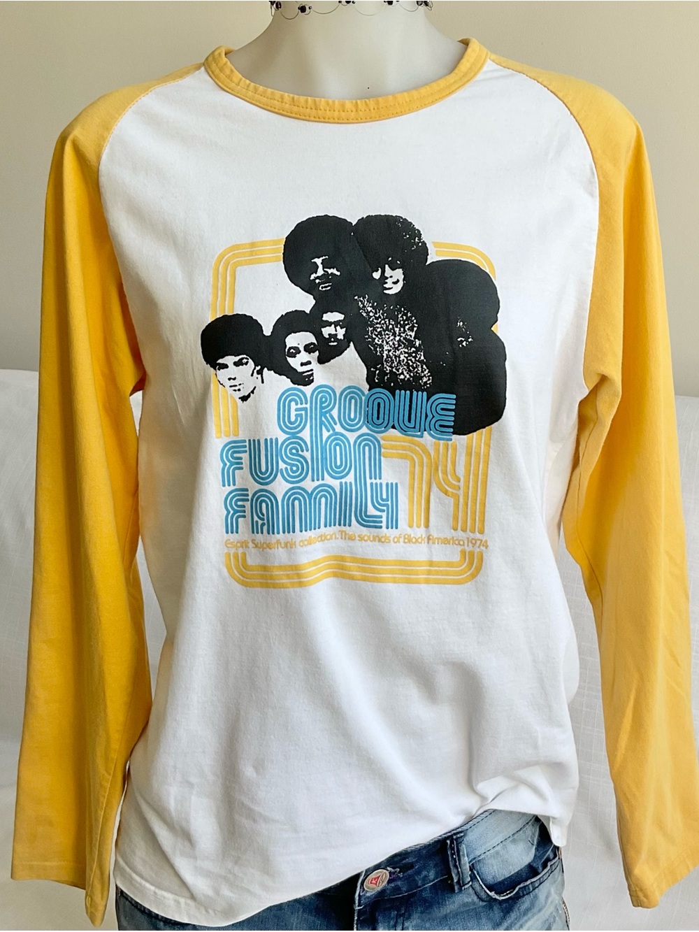 Esprit | Y2K Groove Fusion Family Raglan Graphic Tee | L